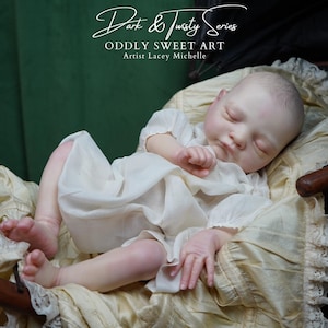 Leo Reborn Vampire Baby Doll ~ Vampire Fangs, Alternative, One of A Kind Art Dolls - Dark&Twisty Series