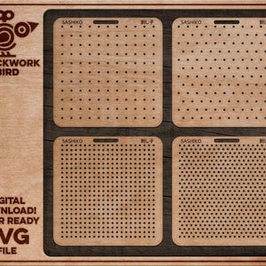 Sashiko Embroidery Stencil Kit - Traditional Dot Pattern Design