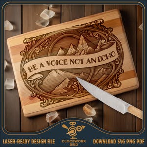 Inspiration: Charcuterie Board Design SVG / Vintage Style Schneidebrett Laser-Datei zum gravieren