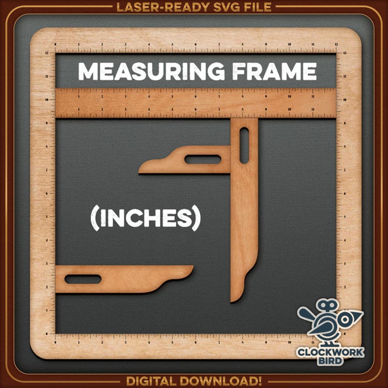 SVG laser file preview for cutting and engraving, showing this  vintage-style vector design's finished appearance on the  material. Instant digital download.