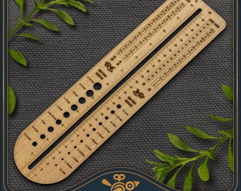 Herramienta para tejer calcetines: Tabla de calibre de agujas y tallas de calzado (archivo SVG)