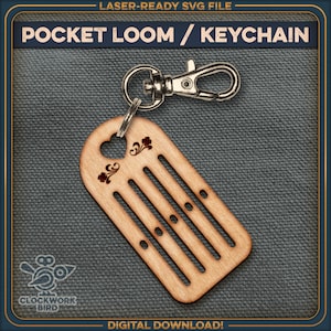 Métier à tisser rigide de poche / porte-clés
