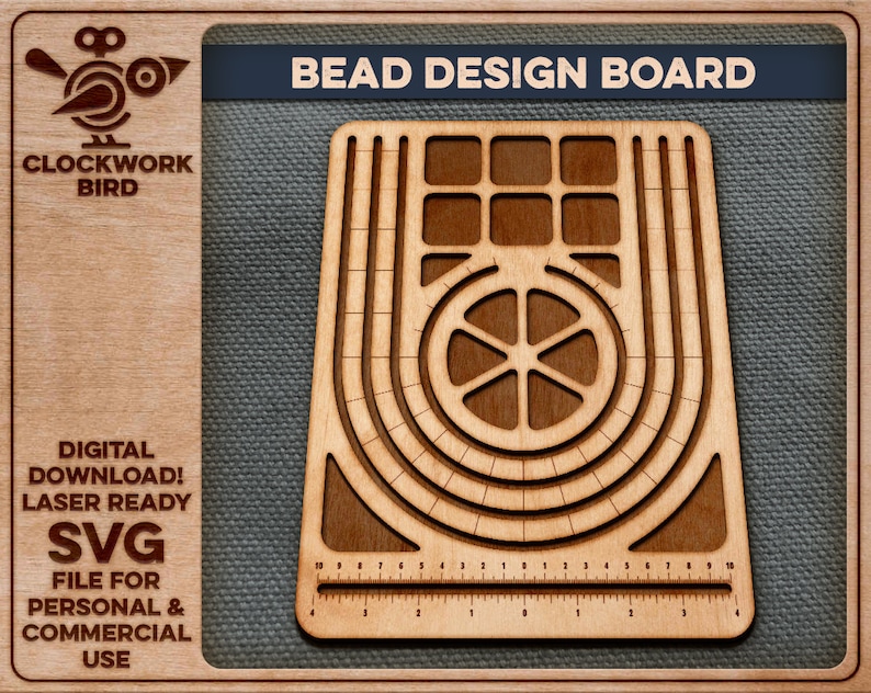 Bead Design Board Beading Tray Unique Laser Cut File Etsy