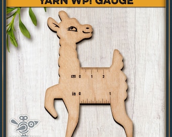 Yarn WPI gauge / Alpaca - Unique laser cut file