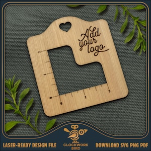 Customizable Swatch Ruler Laser File: Knitting & Crochet (SVG Digital Download)