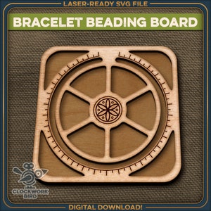 Bracelet design board / beading tray - Unique laser cut file