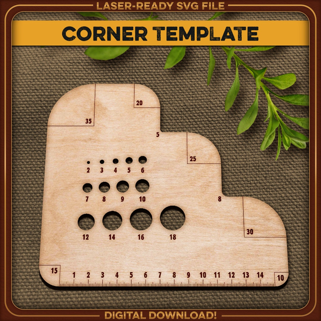 Right Angle Ruler Set metric / Cm Unique Laser Cut File 