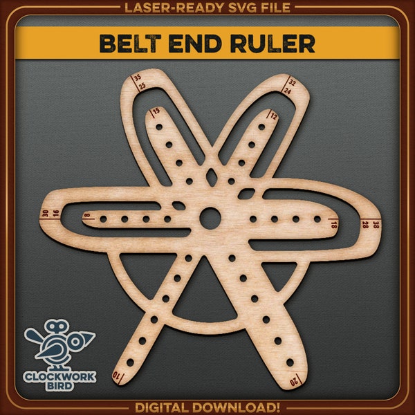 Belt Ends Template Etsy