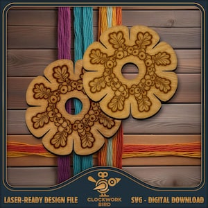 Kumihimo Disk SVG: Trollen Wheel Braiding Template (Digitale download)