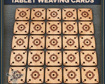 Medieval Tablet Weaving Cards - Square Shape, 5 Holes
