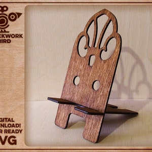 Mobile / cell phone stand - antique cathedral radio
