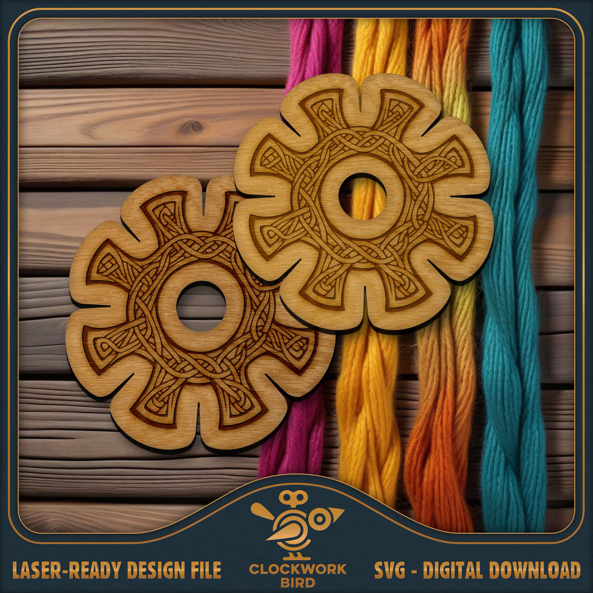 Friendship Bracelet Kit Wheel Svg