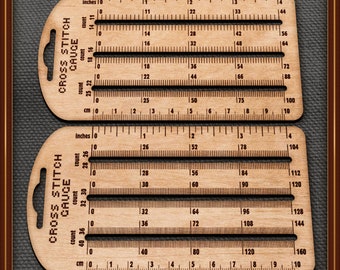 Cross Stitch Gauge Set - Unique laser cut file