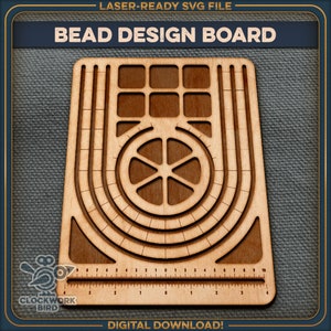 Bead design board, beading tray - Unique laser cut file