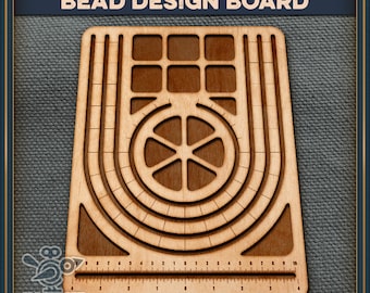 Bead design board, beading tray - Unique laser cut file