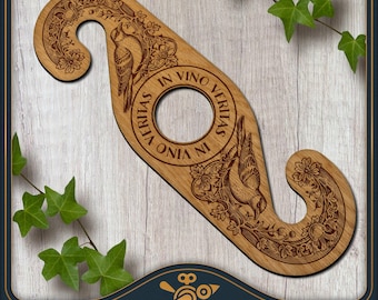 Birds Ornament Wine Caddy SVG - Digital Laser Cut Design