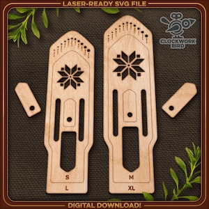 Archivo SVG de protectores de manoplas: Diseño floral escandinavo, 4 tamaños