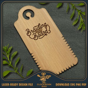 Strumento per intrecciare, creare braccialetti dell'amicizia - File laser SVG personalizzabile per taglio e incisione