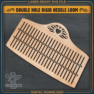 Double Hole Tape Loom: Rigid Heddle Design for 73 Threads