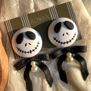 Polymer Clay Earrings,Pumpkin Earrings,Fall Earrings,Handmade Autumn Jewelry,Thanksgiving,Halloween Earrings,Bow earrings,Cottagecore.