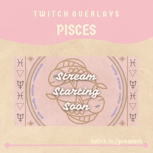 PISCES - Twitch Overlay (Zodiac Series)