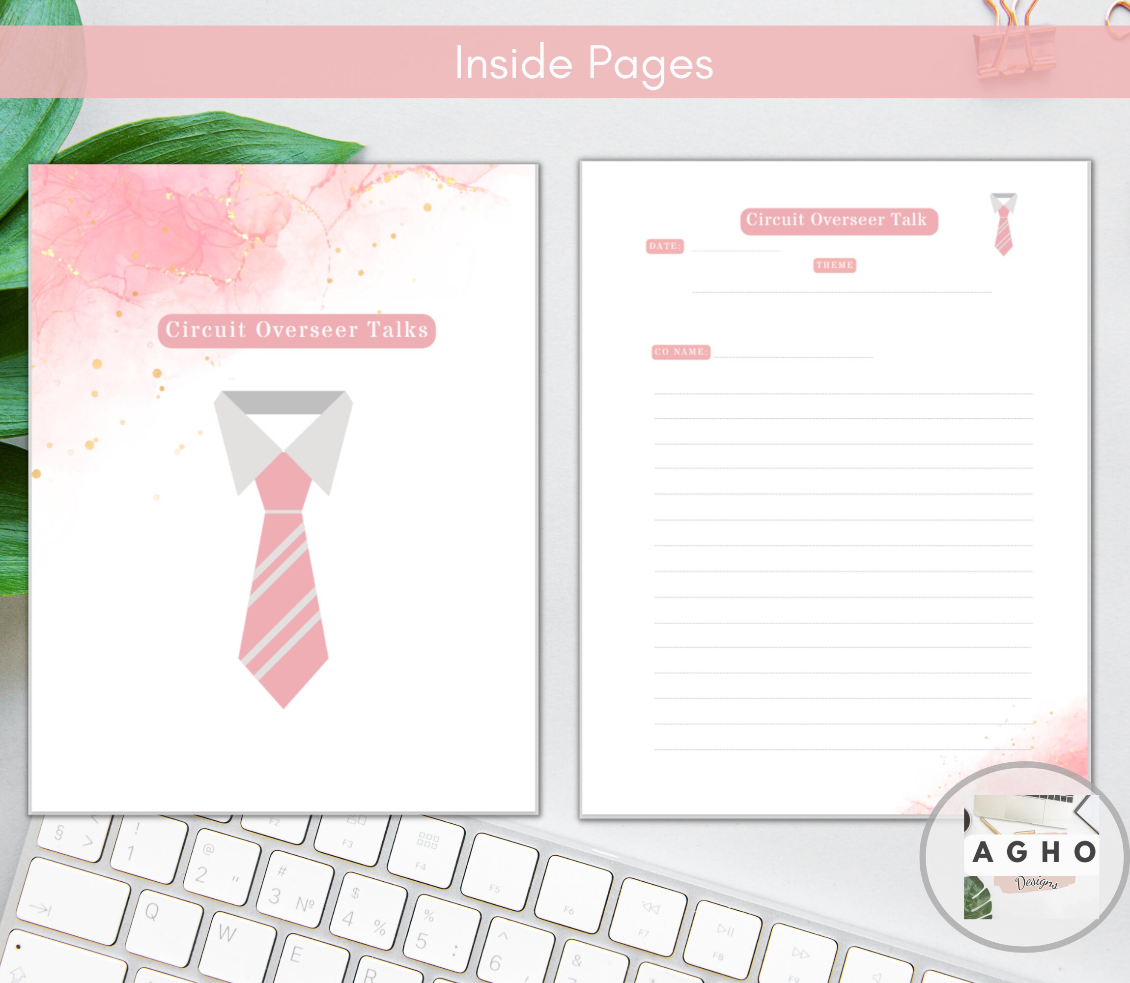 JW Meeting Notebook Printable for Midweek Meetings/public Talks/watchtower. Etsy