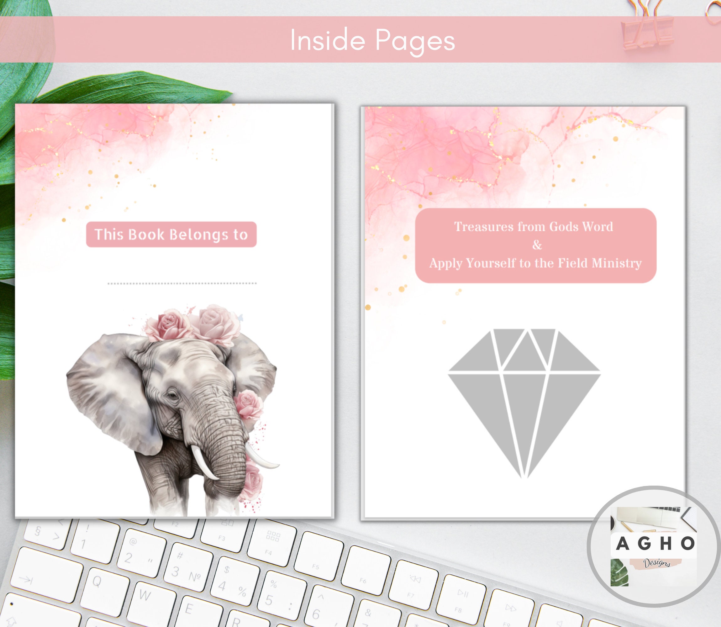 JW Meeting Notebook Printable for Midweek Meetings/public Etsy