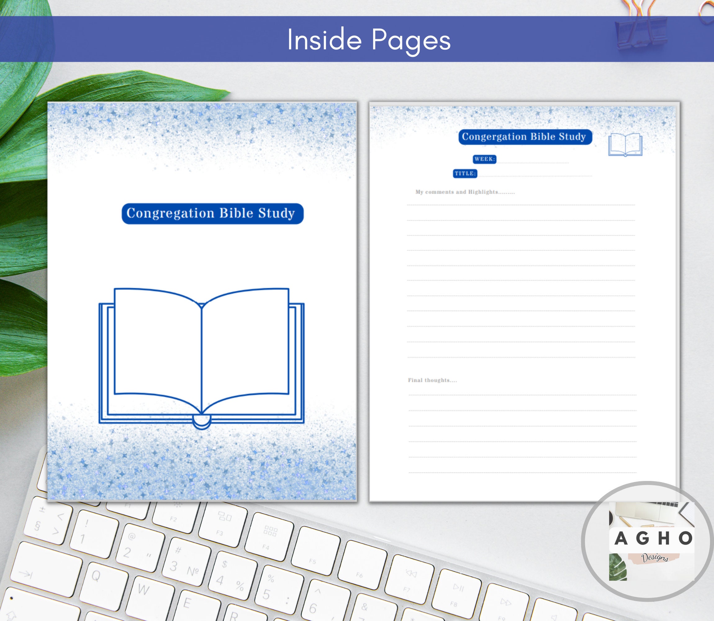 JW Meeting Notebook Printable for Midweek Meetings/public Etsy UK