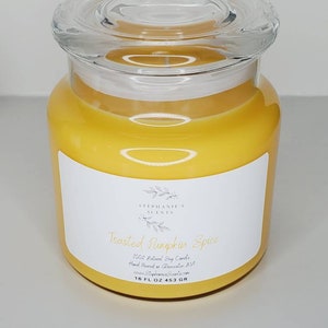 Toasted Pumpkin Spice Soy Candle, Fall Candle, Pumpkin Candle, Pumpkin Soy Candle, Halloween Candle, Pumpkin Spice Candle, Fall Decor