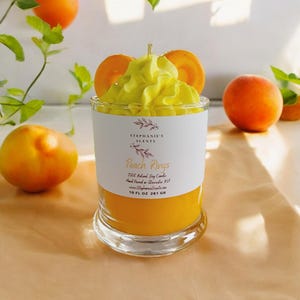 Peach Nectar Soy Candle, Scented Candles, Scented Soy Candle, Soy Candles Handmade, Soy Candle wax, Candles, Scented Wax, Candle Jar