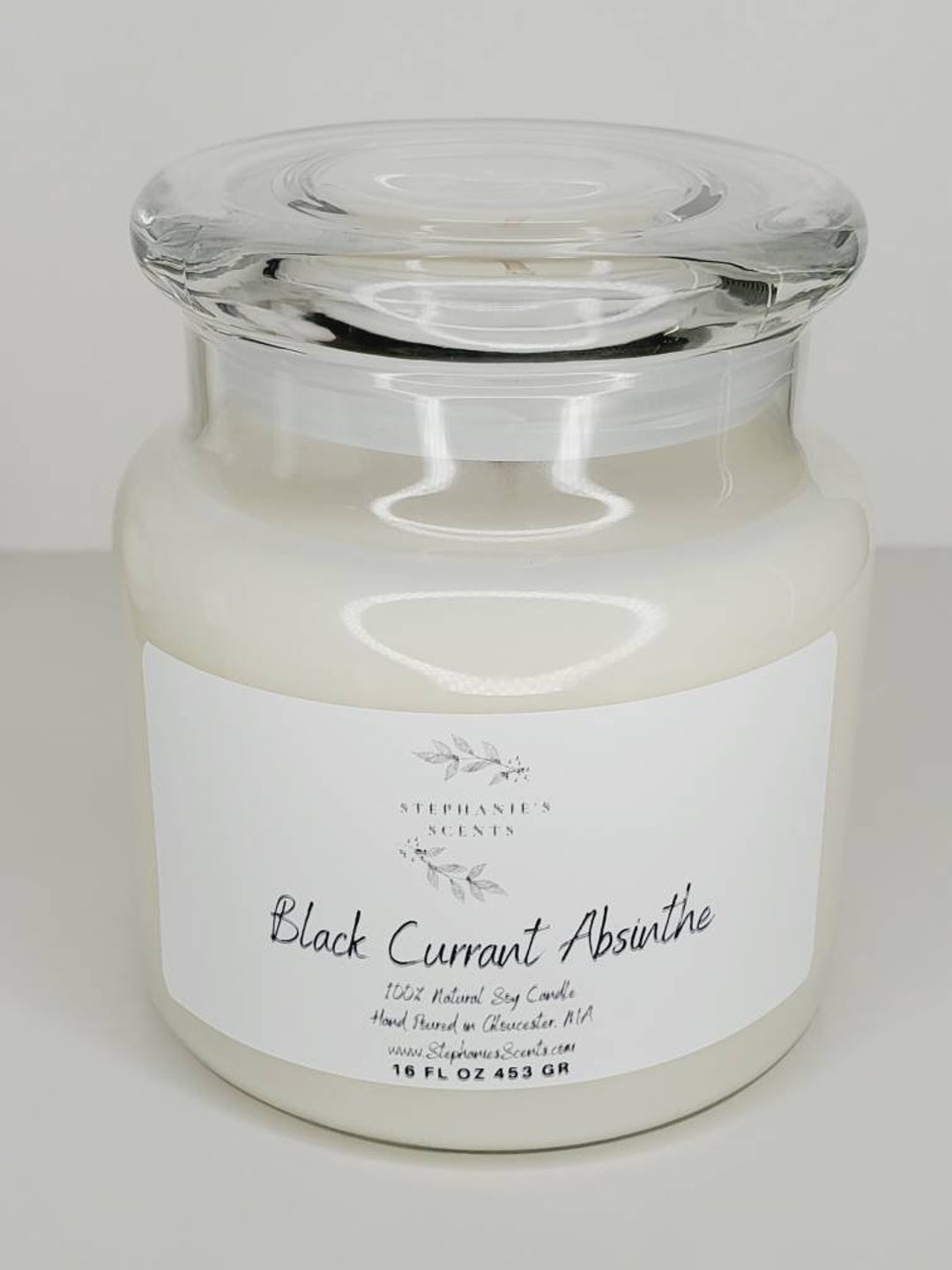 Black Currant Absinthe Soy Candle Scented Candles Scented Etsy New