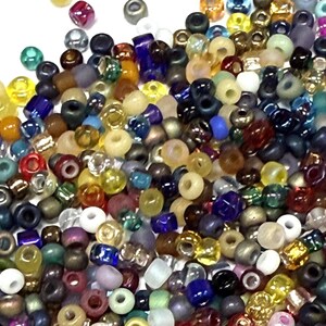 Size 11 Glass Seed Beads, Multiple Colors from Multiple Manufacturers, Random Selection, Embroidery, Crafting, Jewelry, Sewing