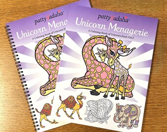 Unicorn Menagerie - A Coloring Book of Unicorns from A to Z! Staple Bound or Coil Bound