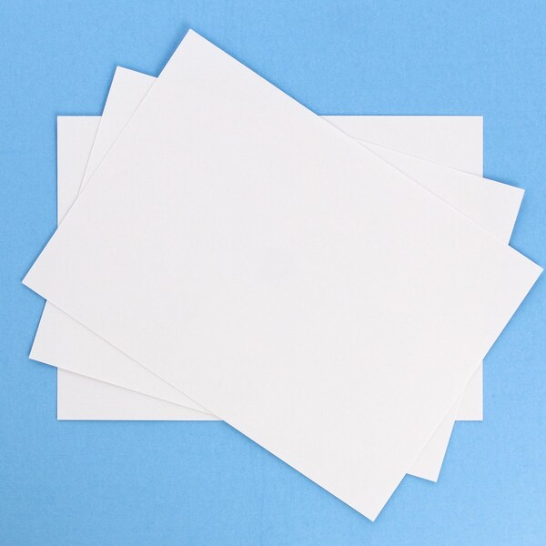 Card Stock, 5" x 7", Ultra Smooth Bright White Matte, 100 lb., Flat, Pack of 24