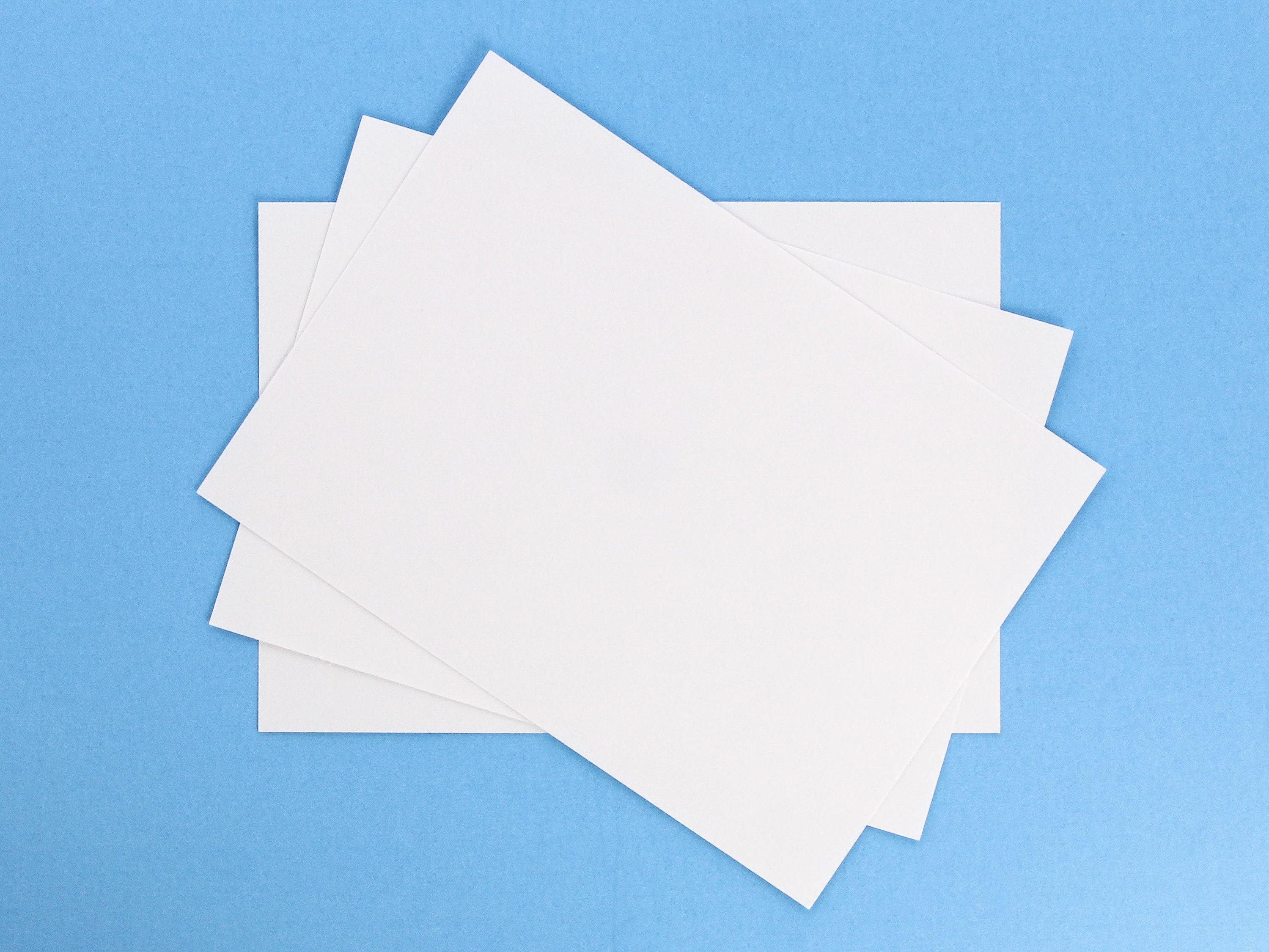 White Matte Note Cards, 65 lb, 4.25x5.5, 50/pack, 7 packs/case
