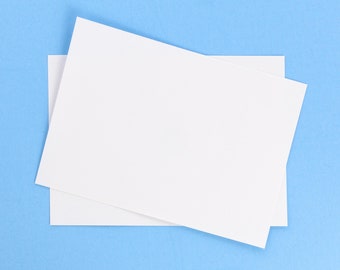 4.5" x 6.25" 100# Cover, Ultra Smooth Blank Card Stock, Bright White Matte, Flat, Pack of 24