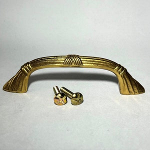 Aged, Vintage Brass Drawer Pull