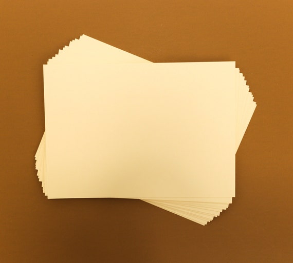 5 X 7 Ivory Card Stock, 110 Index, Blank Card Stock, Flat, Pack of 24 