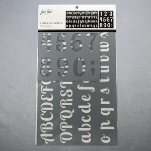 Letters & Numbers Stencil Set