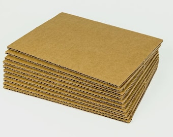 4"x6", 5"x7", 200#, Corrugated Cardboard Sheets, Photo Backs, Crafts, Framing, 10 Packs, Sample Packs Also Available, Made in USA