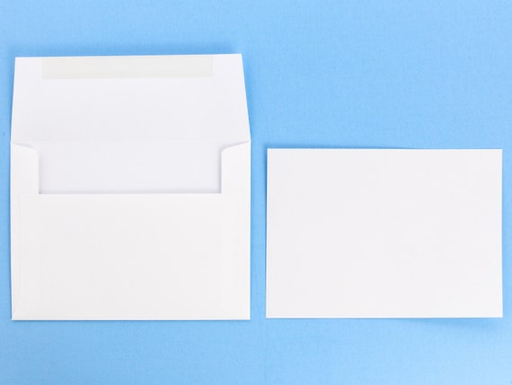 4.5 X 6.25 Ultra Smooth White Card Stock With White Envelopes, Bright White  Matte, Flat, 100 Lb., Pack of 24 Sheets With 24 Envelopes 