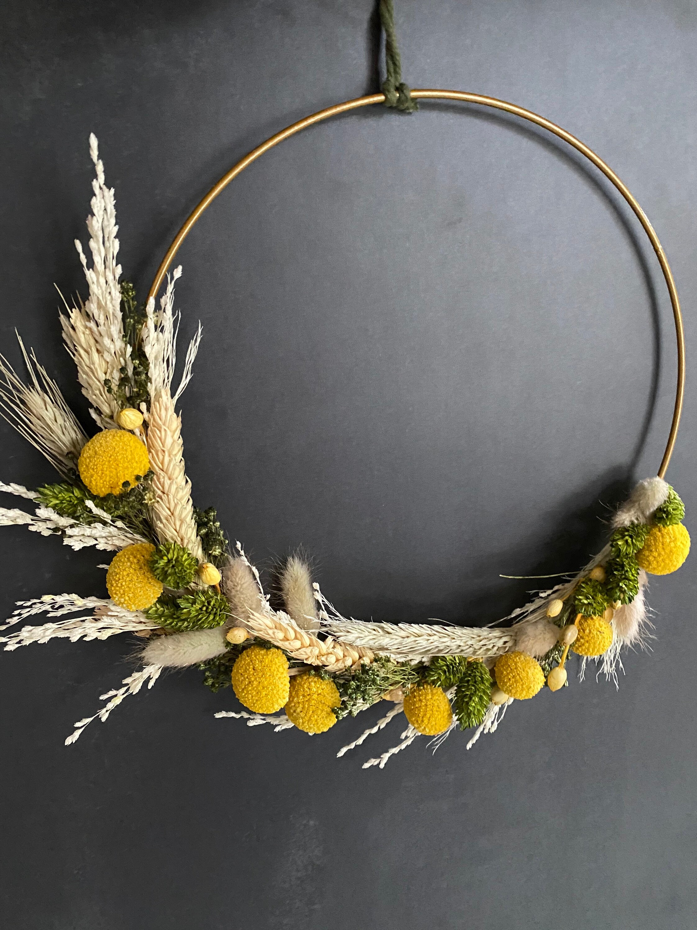 Couronne Fleurs Séchées