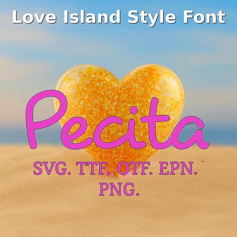 Love Island Font Etsy Love Island Font Etsy