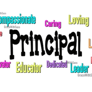 Principal, Principal PNG, Back to School, Instant Digital Download, Influence, Leader, Sublimation PNG, Digital file