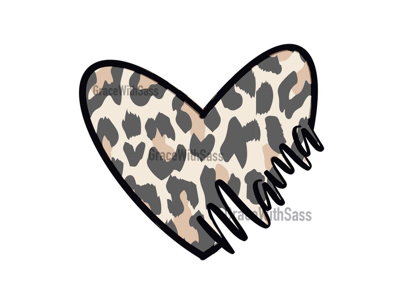 Mama, hart, luipaard, png, sublimatie, digitale download afbeelding 1