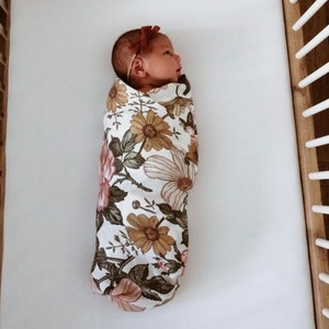 Baby XL Muslin Cloth Vintage Rose 120 x 120 cm Muslin Cloth / Cuddly Cloth / Baby Blanket / Swaddle Cloth image 1
