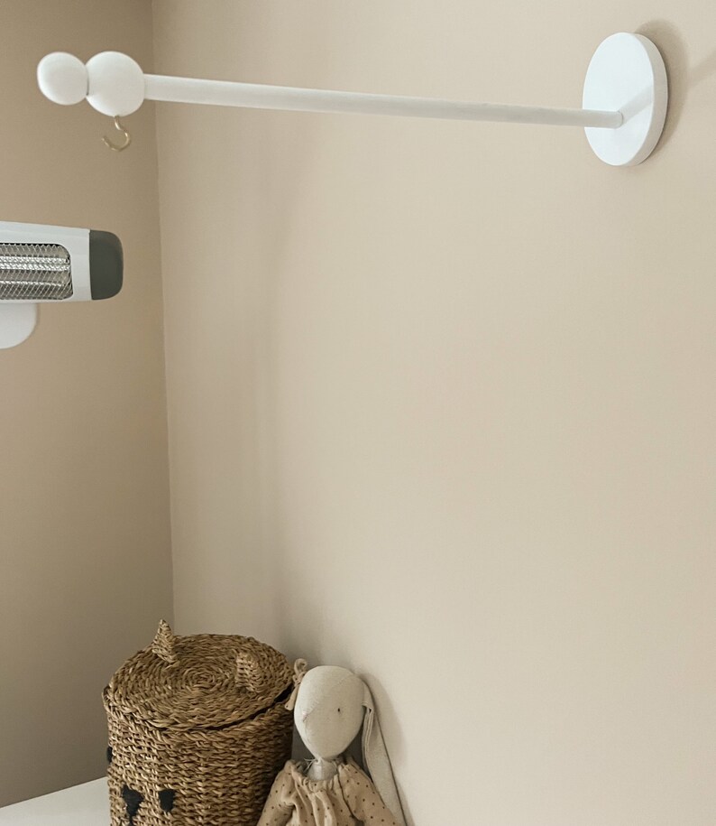 Baby Mobile Halterung weiß für Wickeltisch handgemacht aus Etsy.de