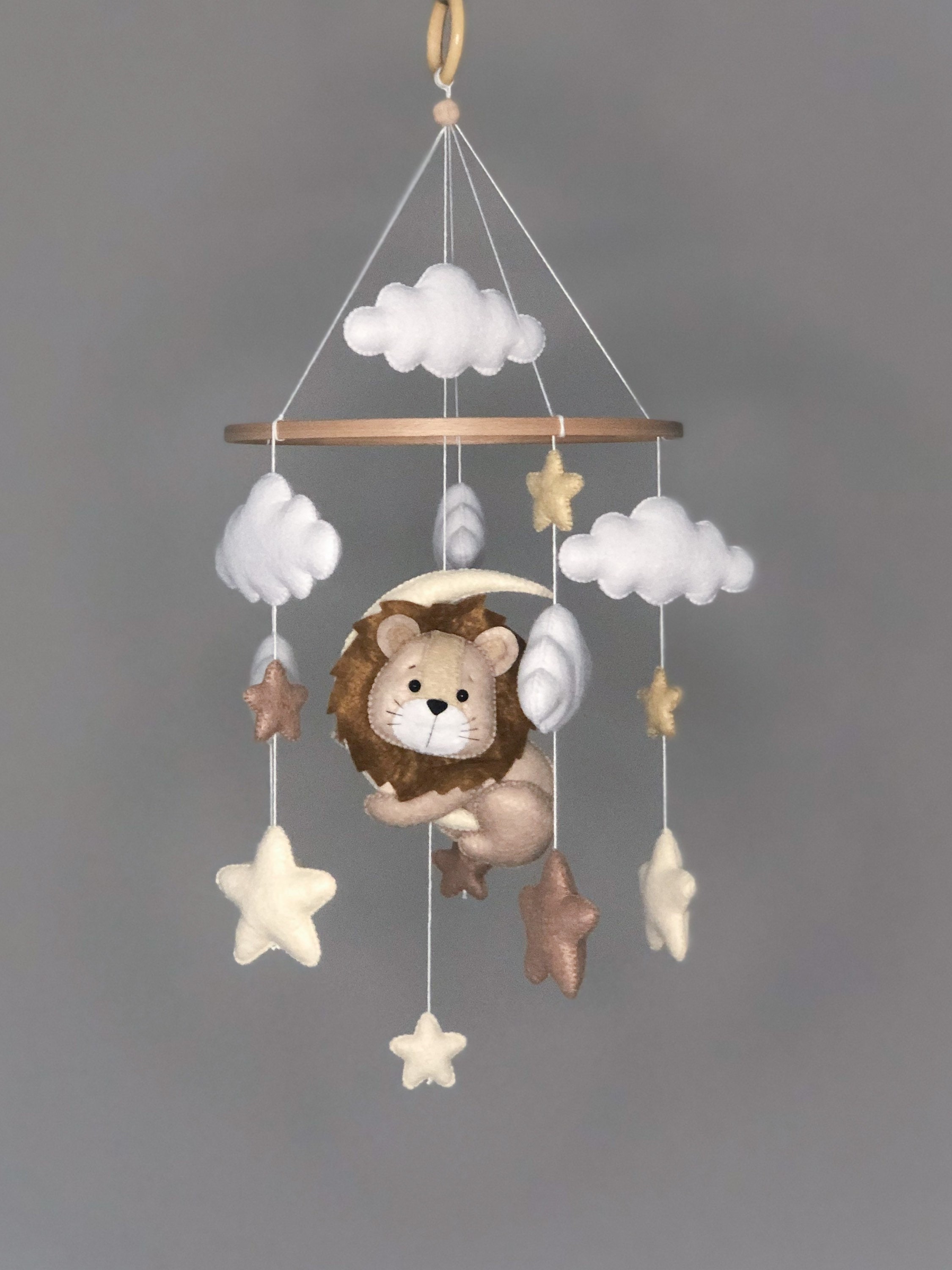 Mobile lit bébé - Mobile bebe jouets avec Crochet étoiles Lune Nuages ​​mobile  bébé pour lit