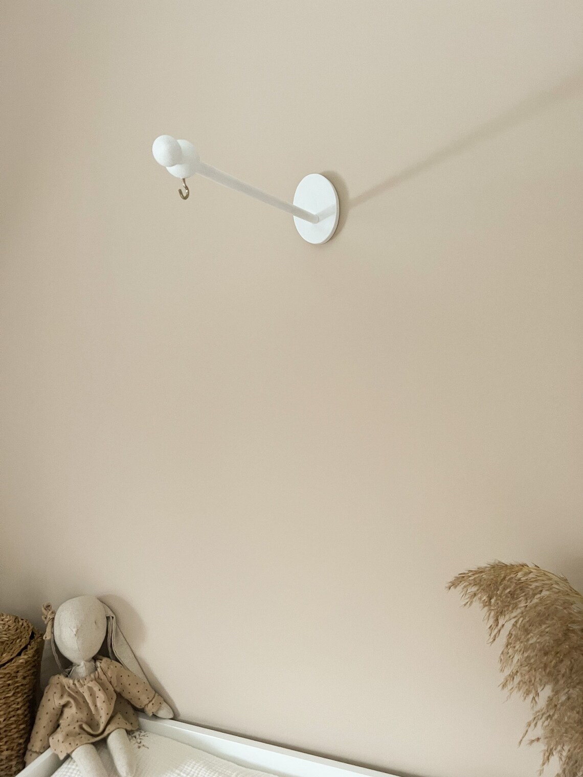 Baby Mobile Halterung weiß für Wickeltisch handgemacht aus Etsy.de