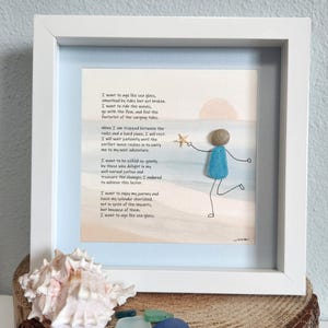 I Want To Age Like Sea Glass, Beach Art, Nautical Theme, Sea Glass Art